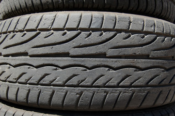 rubber tires detail