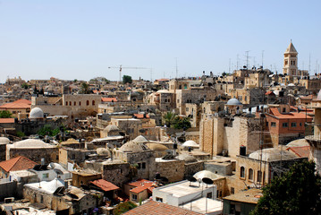 Fototapeta na wymiar Jerozolima, widok na stare miasto, Izrael