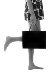 pretty girl going shopping