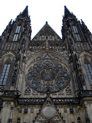 Fototapeta na wymiar St. Vitus cathedral in Prague, detail