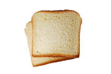 toast bread slices isolated