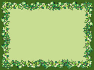 Thanksgiving frame with pumpkins