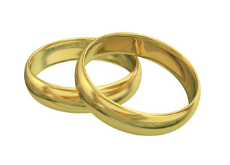 Gold wedding rings