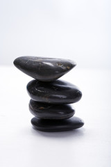 Vier gestapelte Steine