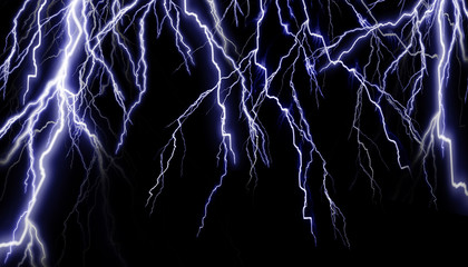 Intense lightning