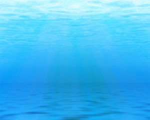 Ocean floor and surface