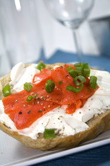 Bagel and Cream Cheese with Lox