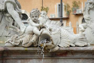 Piazza Navona, Fontana del Nettuno, Roma