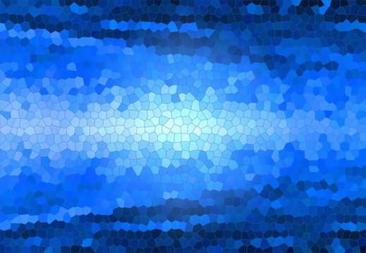 blue stained glass effect background