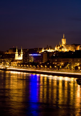 Obraz na płótnie Canvas Budapeszt nocą