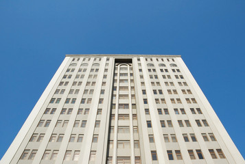 Fototapeta na wymiar Modern office buildings on bright summer day