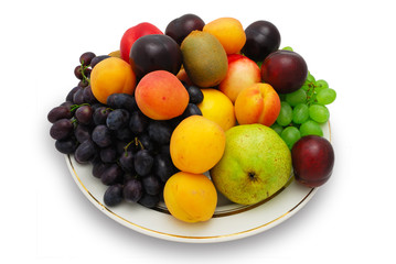 fruits on the plate