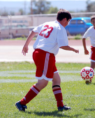 Obraz premium going for the ball