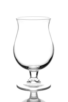 Beer glass isolated against  white background