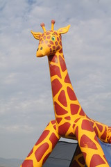girafe gonflable