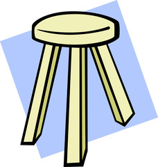 wooden stool