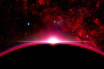 Sunrise to the space