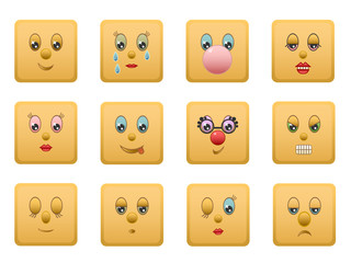 smiley squares set 1