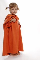 Daughter in father's shirt