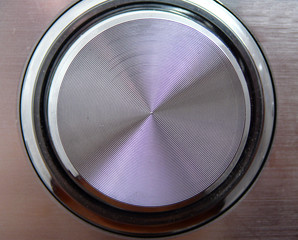 metallic volume handle