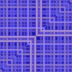 Complex blue grid soft lines pattern background.