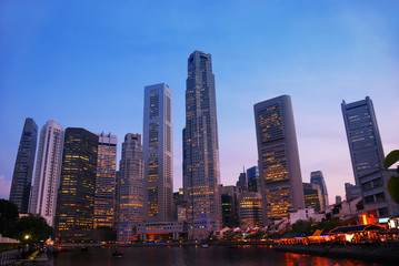 Obraz na płótnie Canvas Singapore Skyline