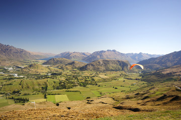 Paragliding In The Mountains