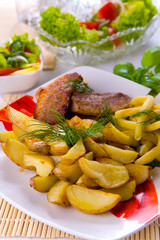 Rissole with potatoes