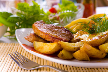 Rissole with potatoes