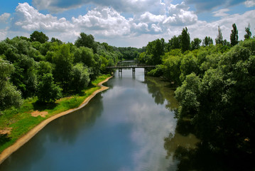 Fototapeta na wymiar Canal Czerniakowski in Warsaw