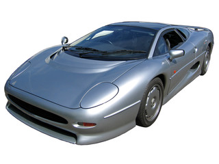 Obraz premium srebrny supersamochód