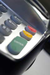 Chip & Pin Machine With Focus on Red 