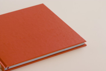 A red hardcover book