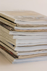 Stack of magazines