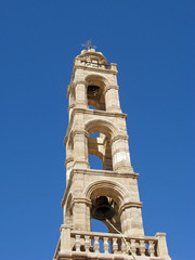 Fototapeta premium one of bell towers in rhodes