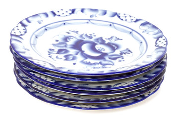 Blue plates