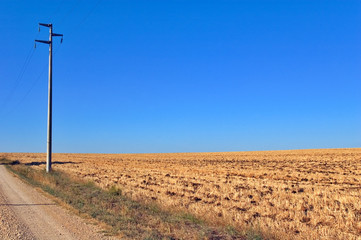 Lamppost in the countryside