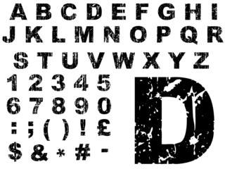 Grunge Letters