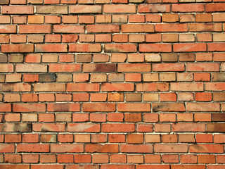 colored brick wall closeup