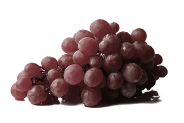 Bunch of red grapes.