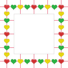 Frame with hearts 2