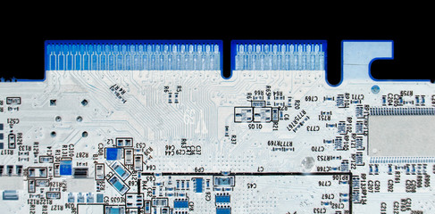 Computer chip x-ray color