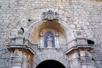 Fototapeta na wymiar Catedral de IBIZA, S.XIV Gotico - Islas Baleares - España