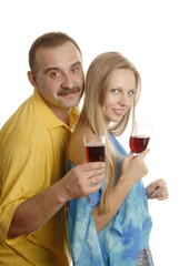 people drinking juice