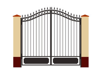 forged iron gate