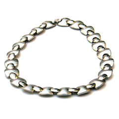 collier en acier brossé, ras de cou