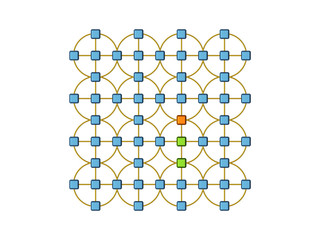 3D Abstract Representation of a Computer Network