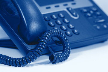 Modern Digital Phone. Very shallow depth of field.
