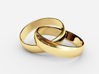 Connected wedding rings - 4541776