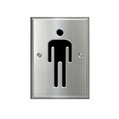 toilet symbol man rectangle  